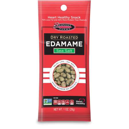 SEAPOINT FARMS Dry Roasted Edamame-Seasalt, PK50 D787